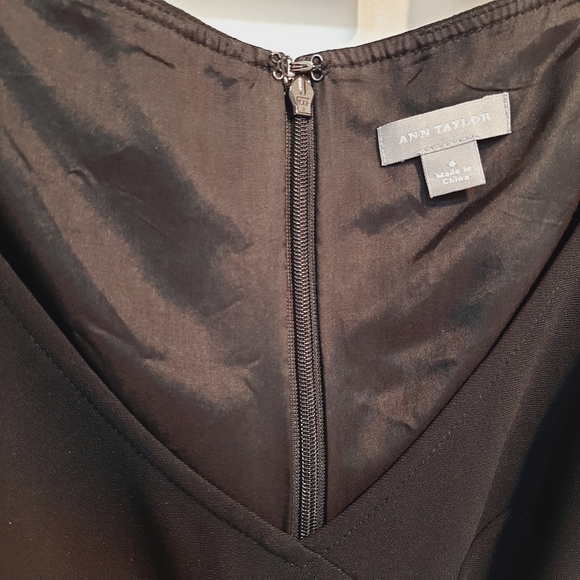 LBD Ann Taylor Elegant Black Sleeveless Dress by Ann Taylor Sz 6 - Picture 8 of 11